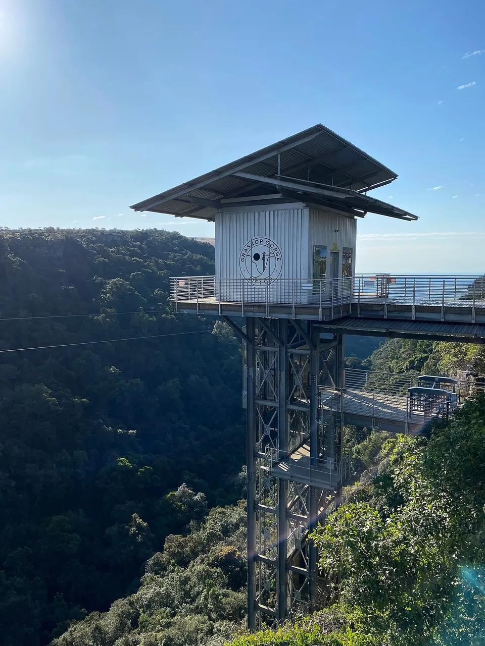 Taking a Glass Lift into Nature in Graskop, Mpumalanga, South Afric...
