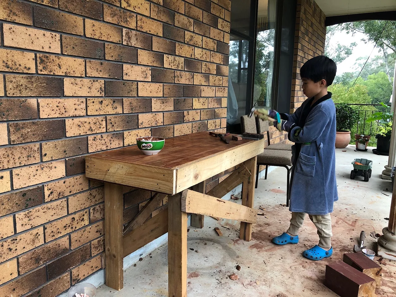 The workbench is installed and ready