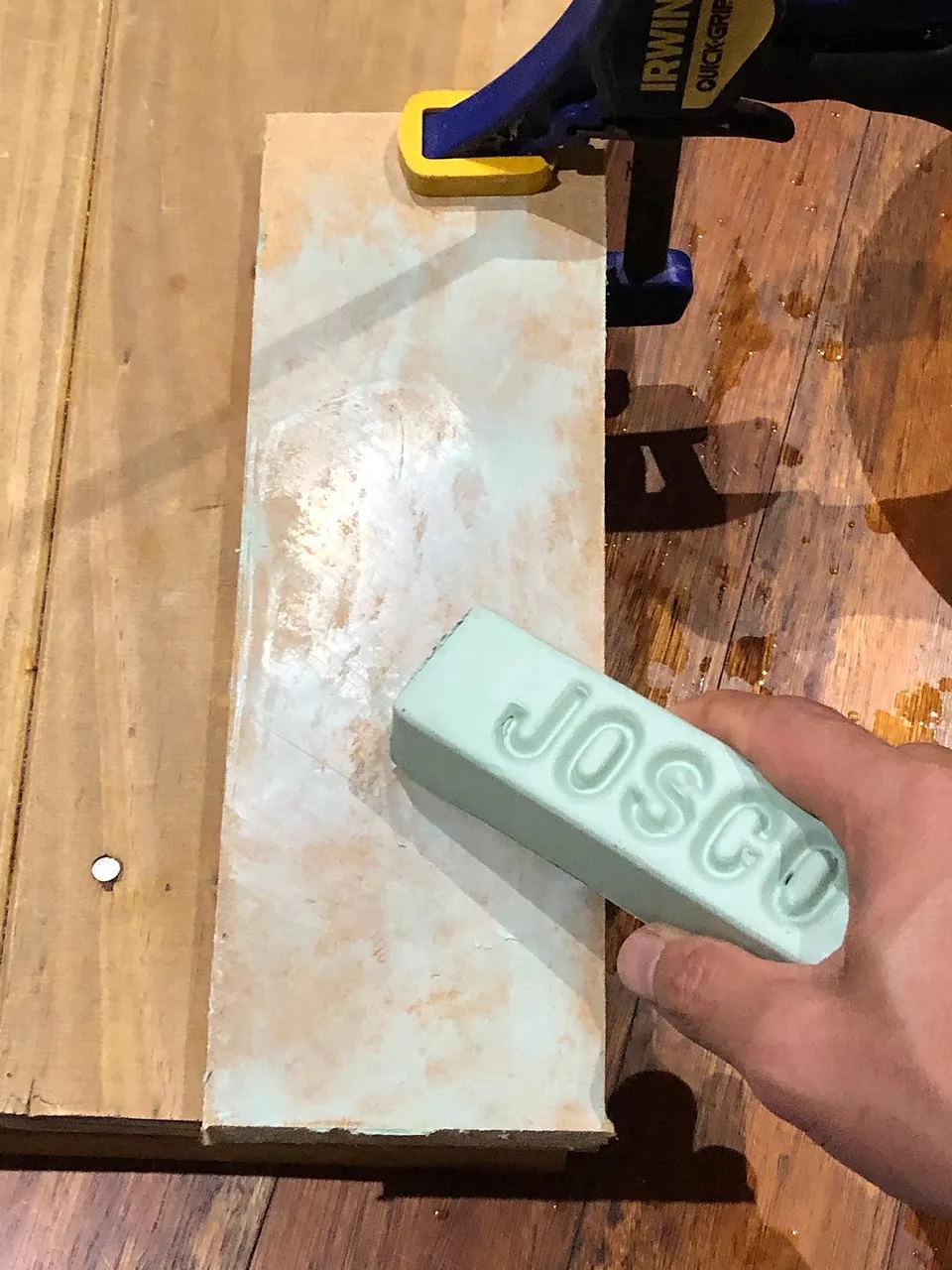 Stropping MDF board