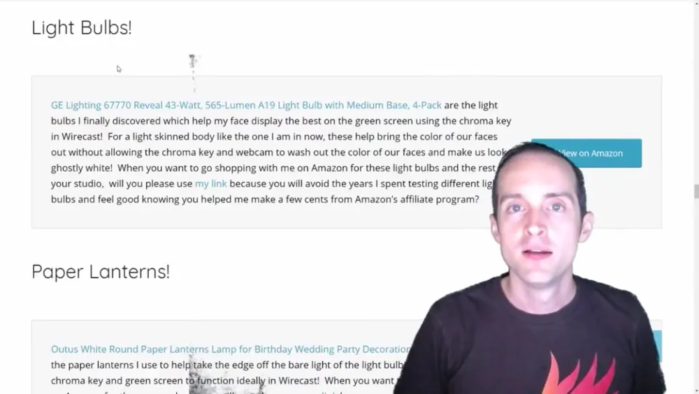 Produce Videos with Beautiful Lighting for $100 Including Webcam and Light Bulbs!
