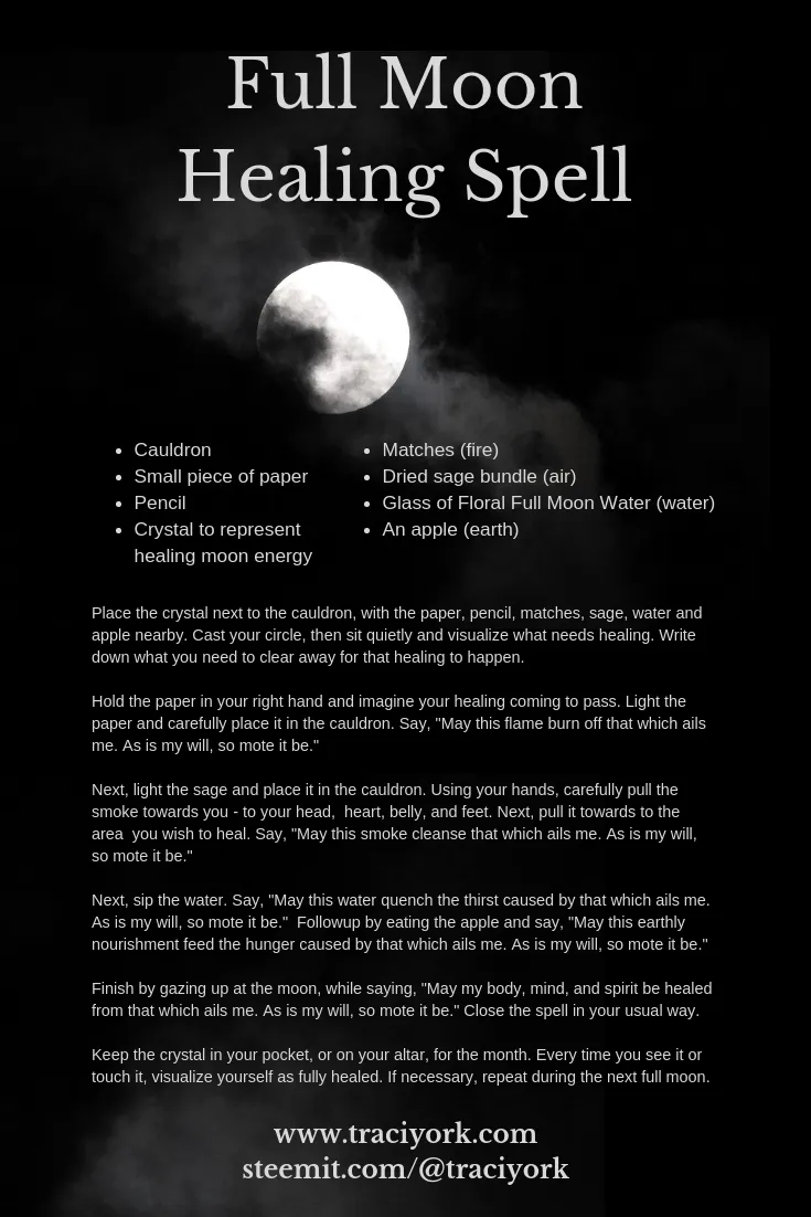 Full Moon Healing Spell 2019