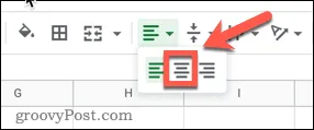 google-sheets-center-align