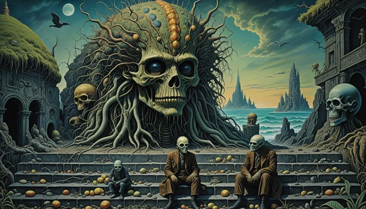 THE POTATO SALAD ASSASSINS ON THE STEPS OF THE INSANE ASYLUM