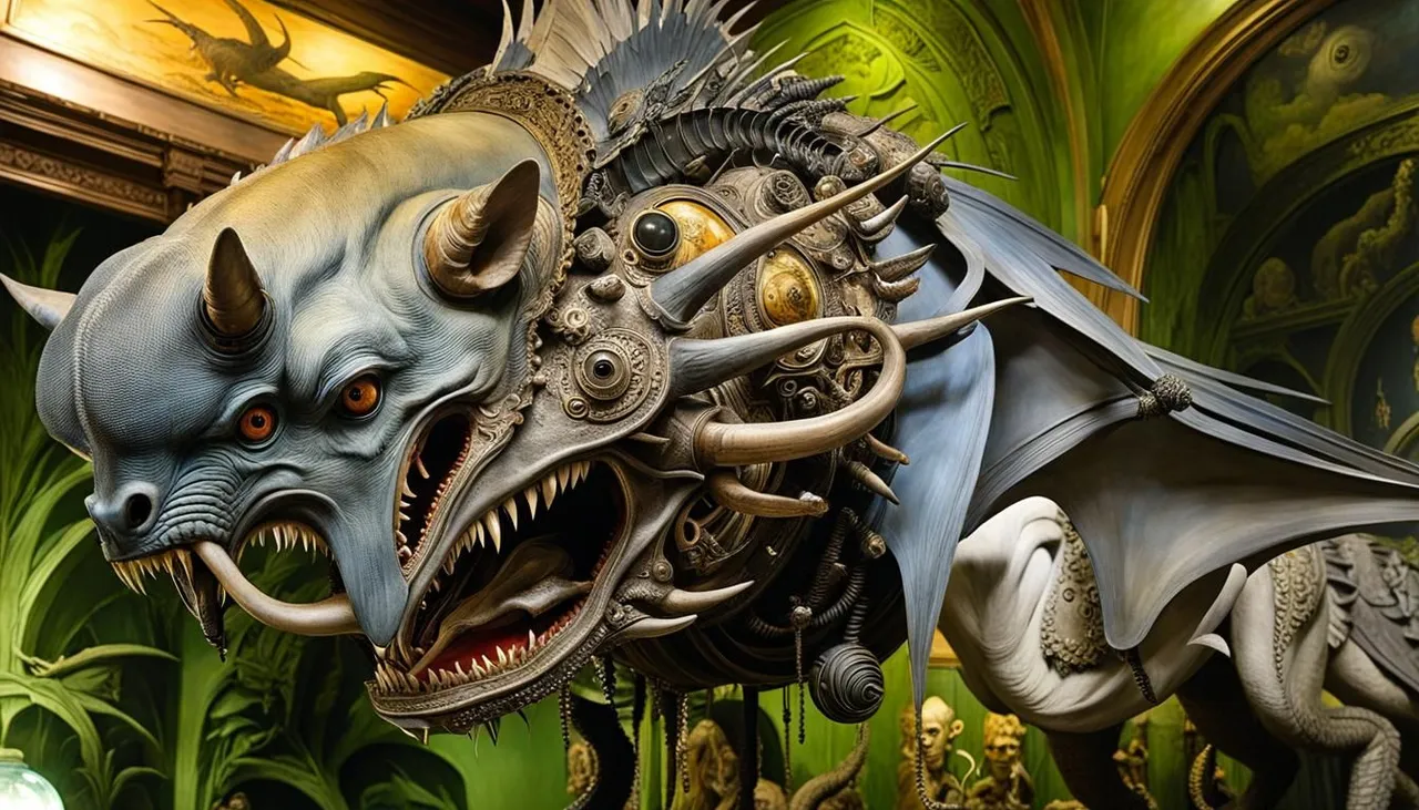 THE SNALLYGASTER CHIMERIA AT THE CRYPTID TAXIDERMY MUSEUM #3