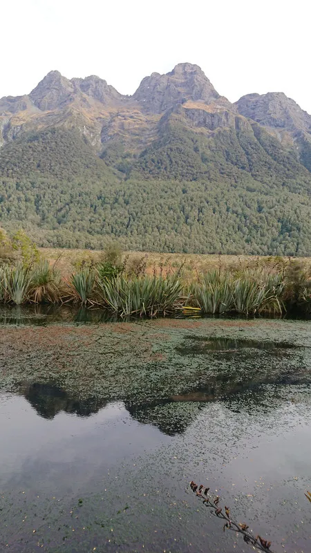 Full view of the ranges and one of the lakes