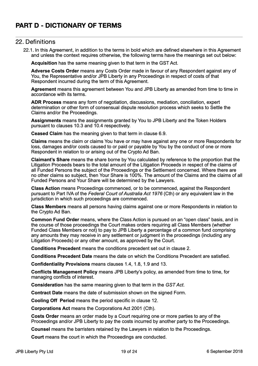JPB Liberty Web 3.0 Litigation Funding Agreement Ver 1.12 19.jpeg