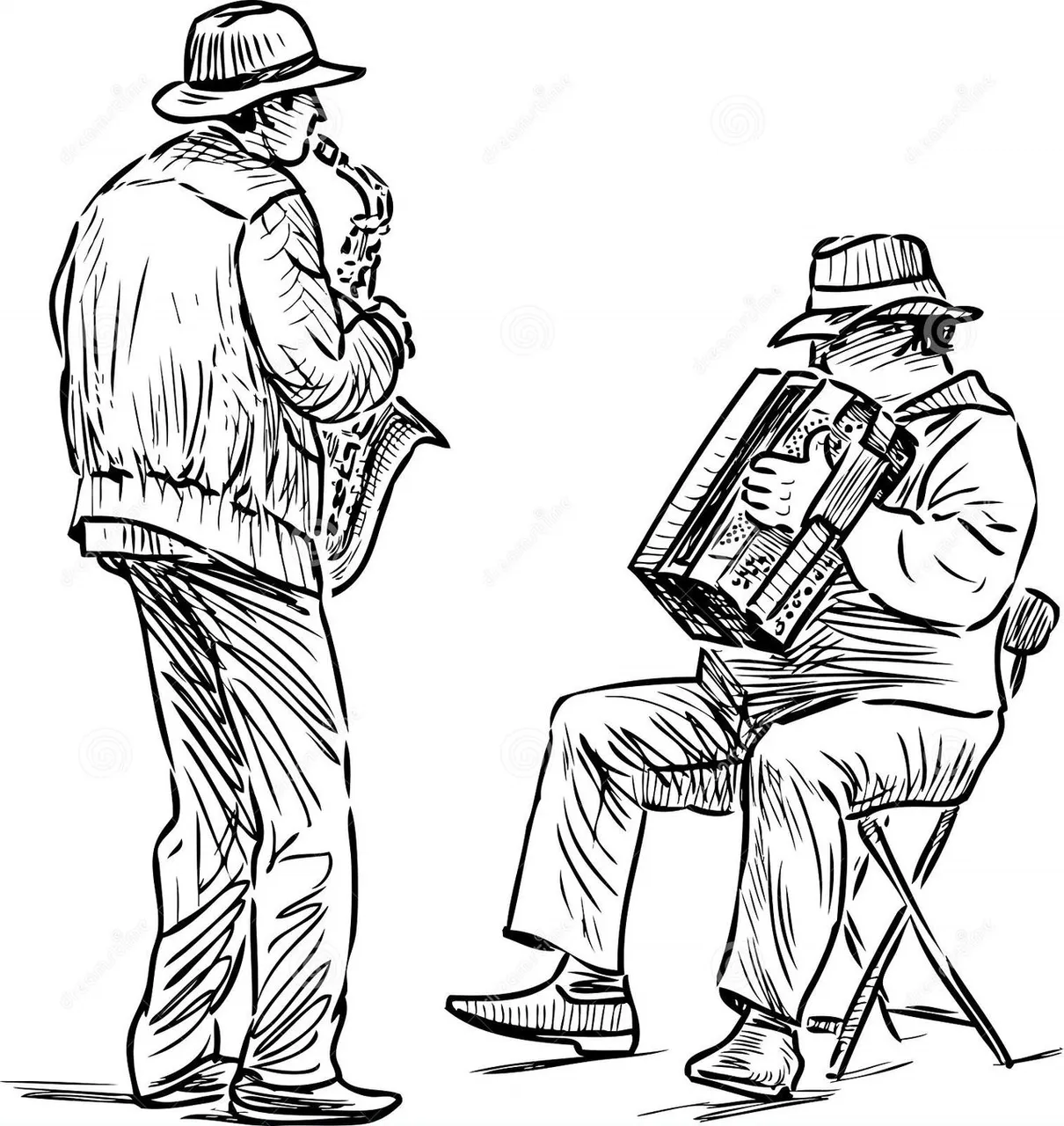 sketch_musucians_duet_playing_accordion_saxophone_162225882.jpg