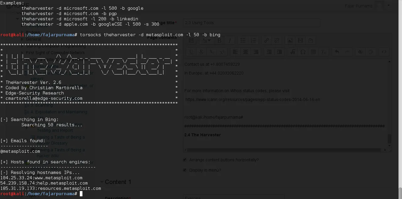 Figure 2.4 Using the harvester on metasploit.com.png