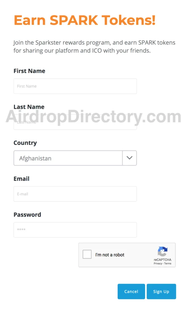 Sparkster Airdrop Tutorial 2