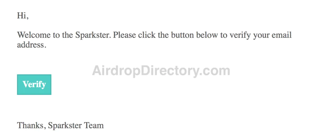 Sparkster Airdrop Tutorial 3