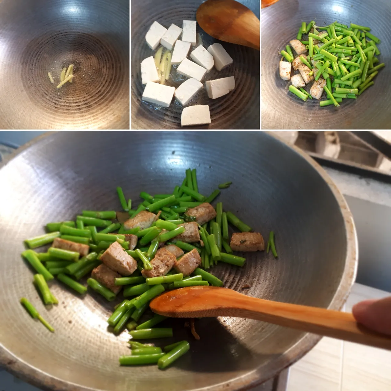 Simple Adobong Kangkong and Tofu Recipe