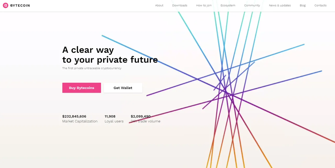 Bytecoin website.png