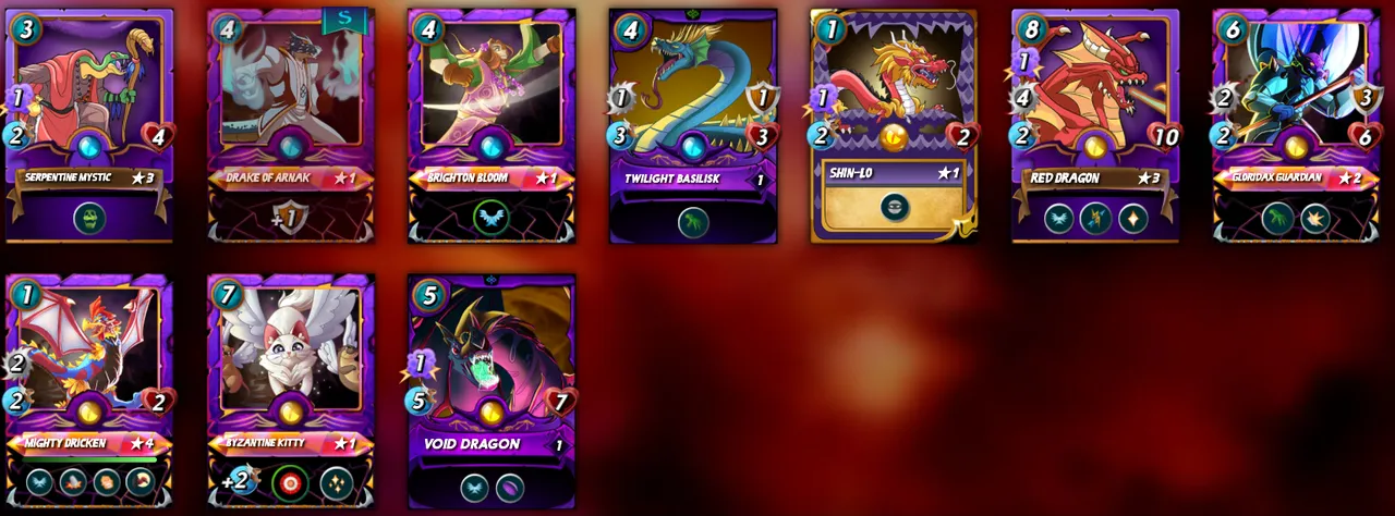 Splinterlands Account Screen Capture
