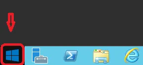 click on the start menu on your server