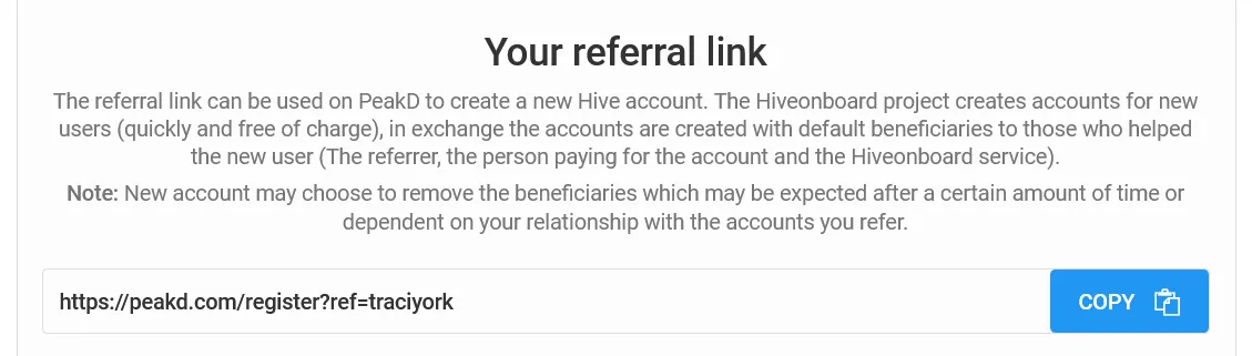 How Much Does Hive Cost referral info from peakd