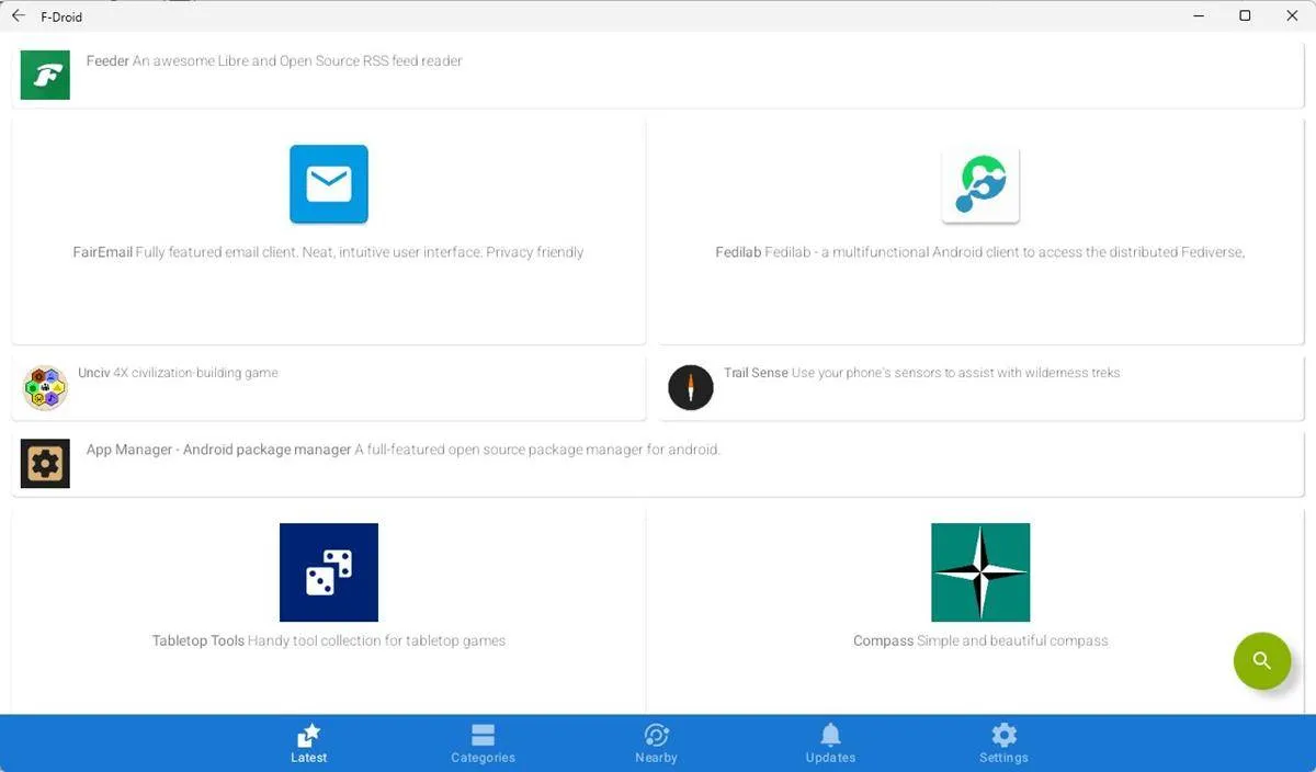 F-droid-app-running-on-WSA-Windows-11