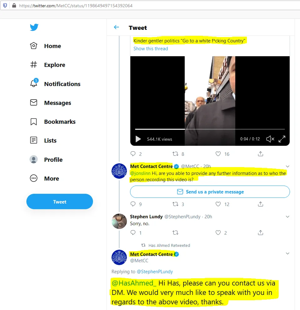 Met Twitter Police