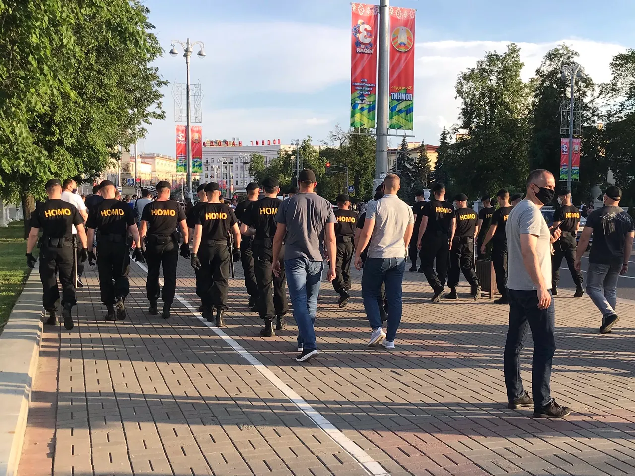 Belarus OMON police mirrored as HOMO