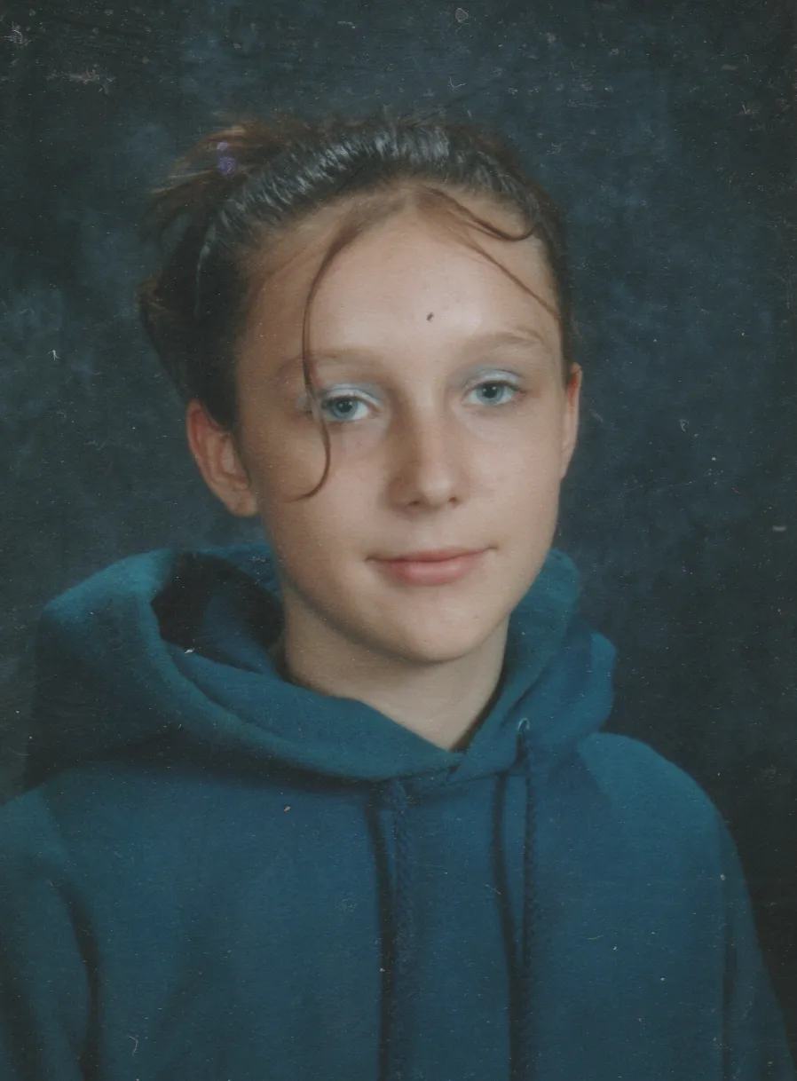 2002-09 - Crystal Arnold, age 12, grade 8, school pic.png