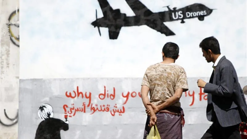 Anti-USA Graffiti in Yemen