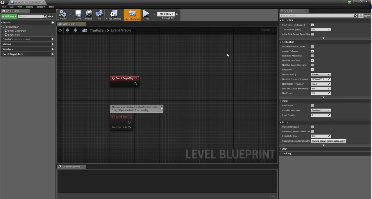 Unreal Engine Level blueprint for the zone.png