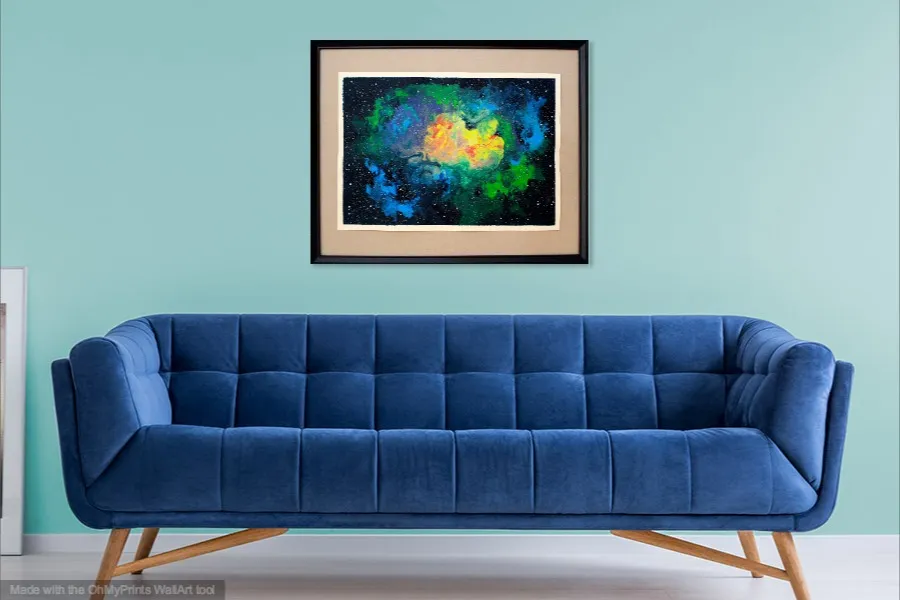 Yellow Orchid Nebula, WallArt