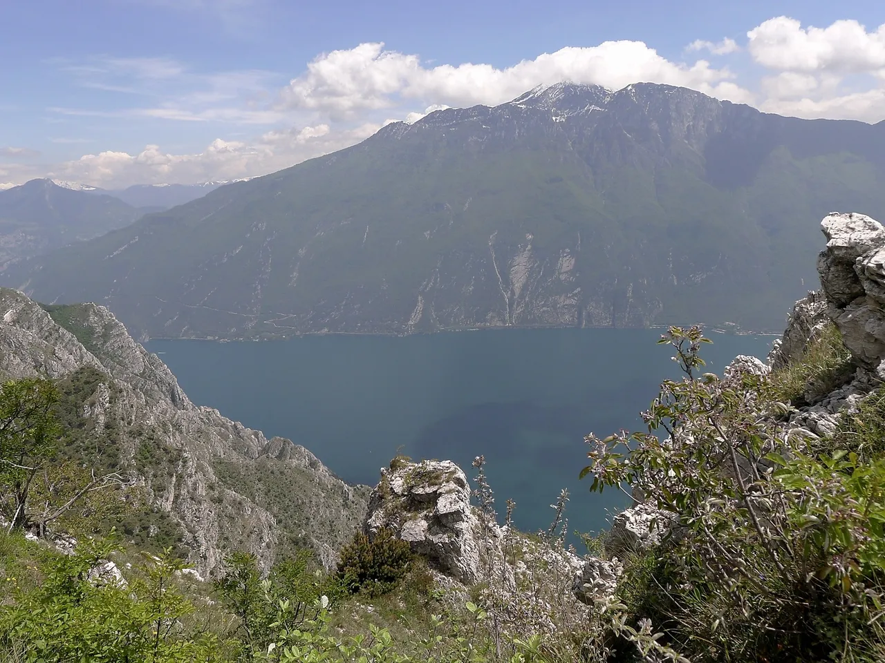 Monte Baldo lake Garda peak snow