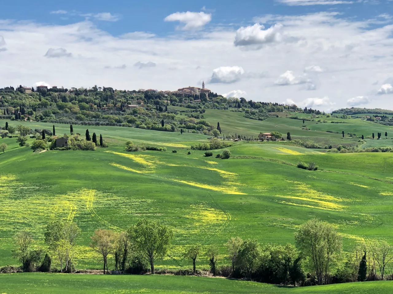 The marvelous landscape of the Val d'Orcia