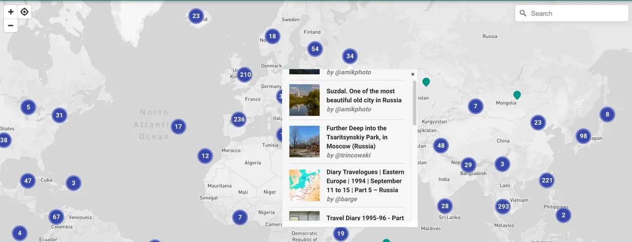 Extend Map Clusters