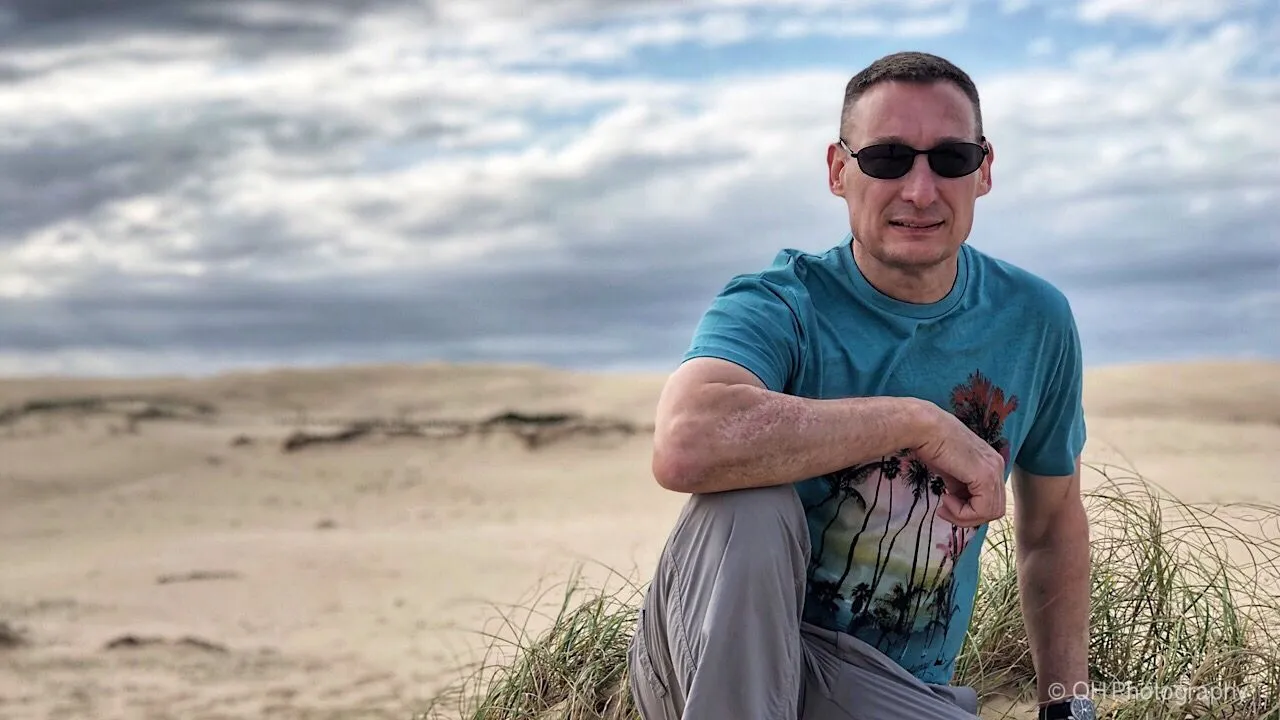 Frank Williams at Birubi Beach