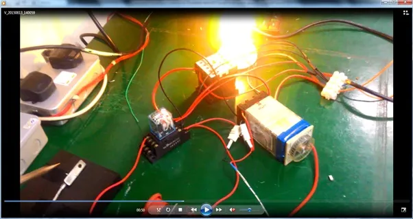 Figure 7. When heat sensor cools down