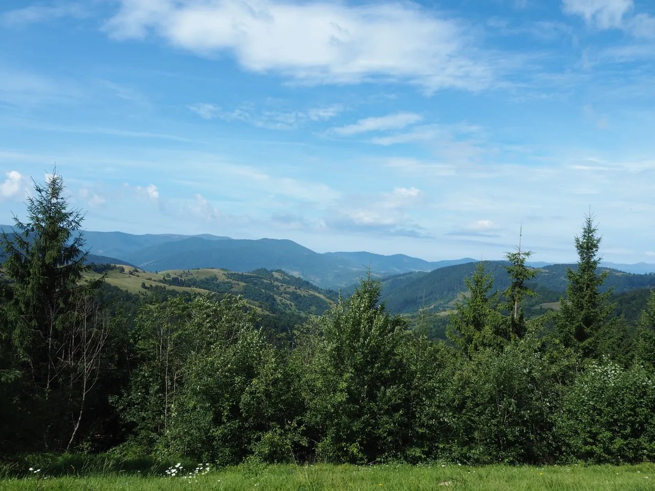 Beautiful mountains in the distance