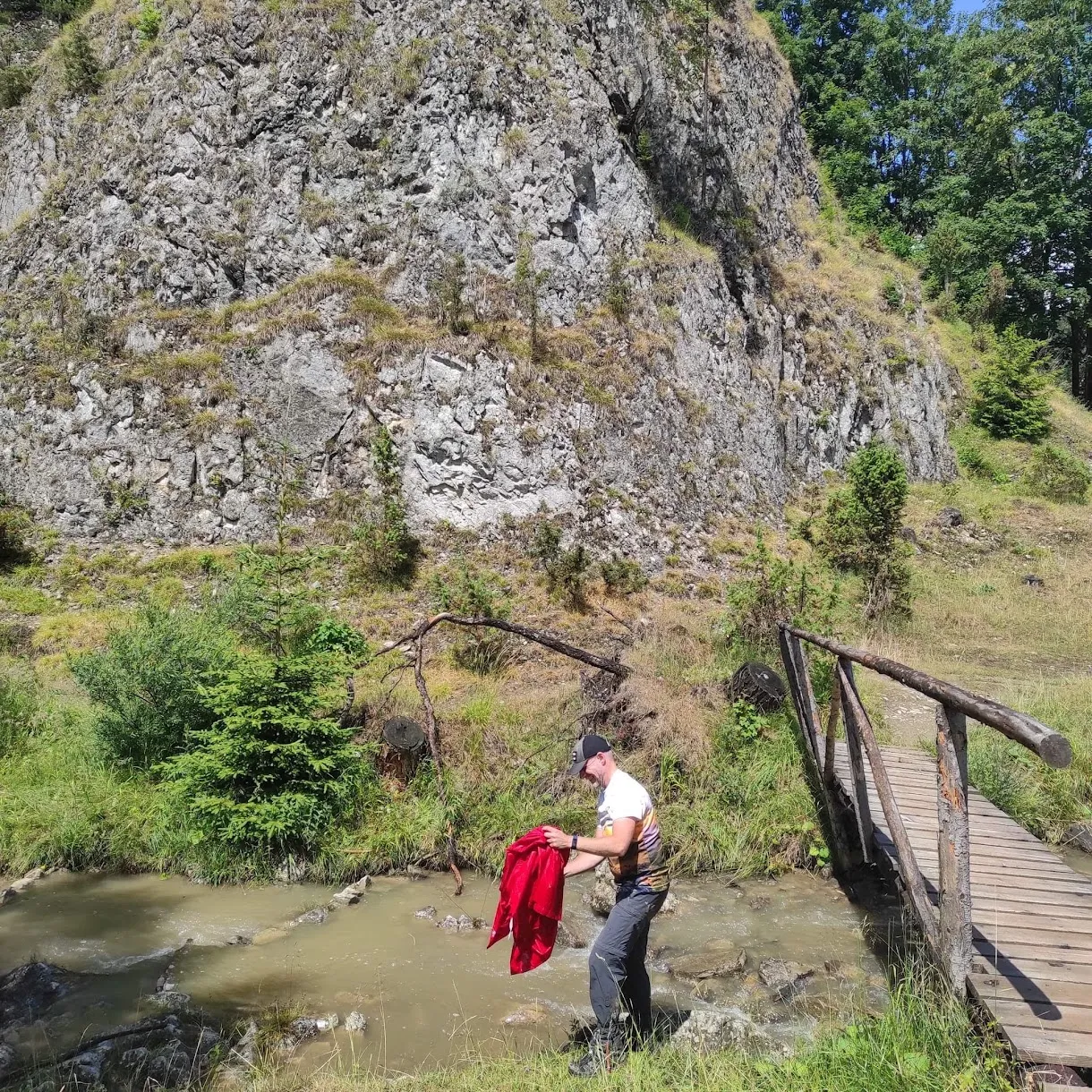 Potok Biała Woda i autor w roli głównej