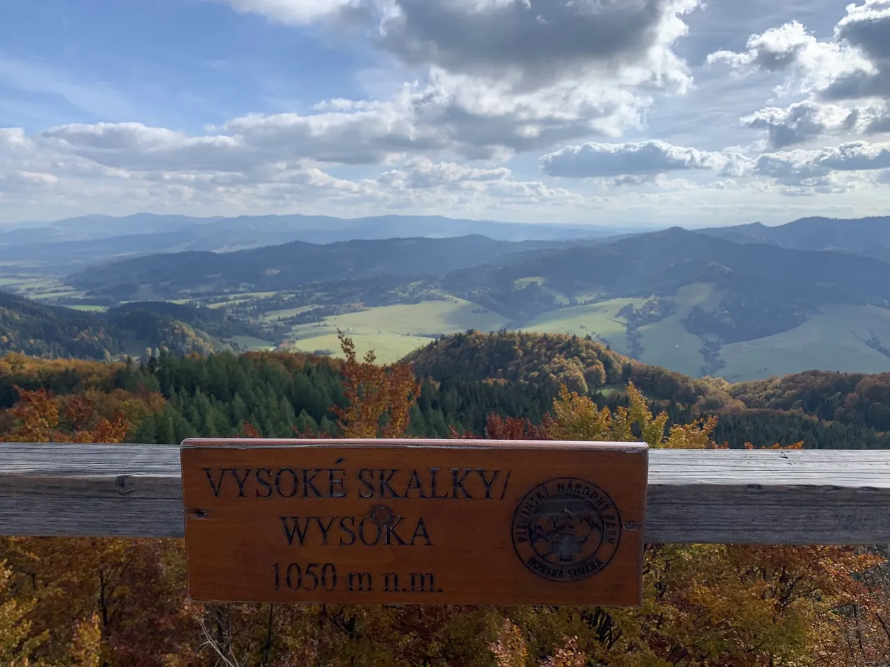 Wysoka, 1050m, widok na południe.