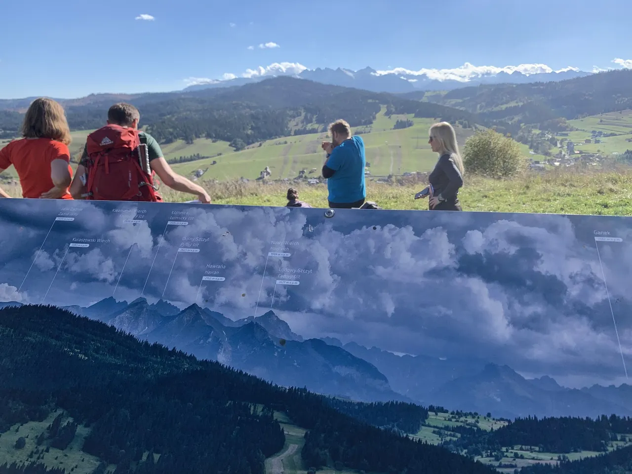 Grandeus - widok na południe i Tatry