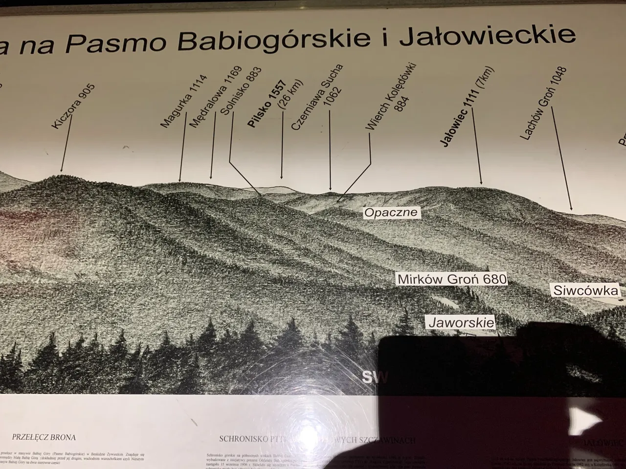 Widok z Surzynówki na pasmo Jałowieckie