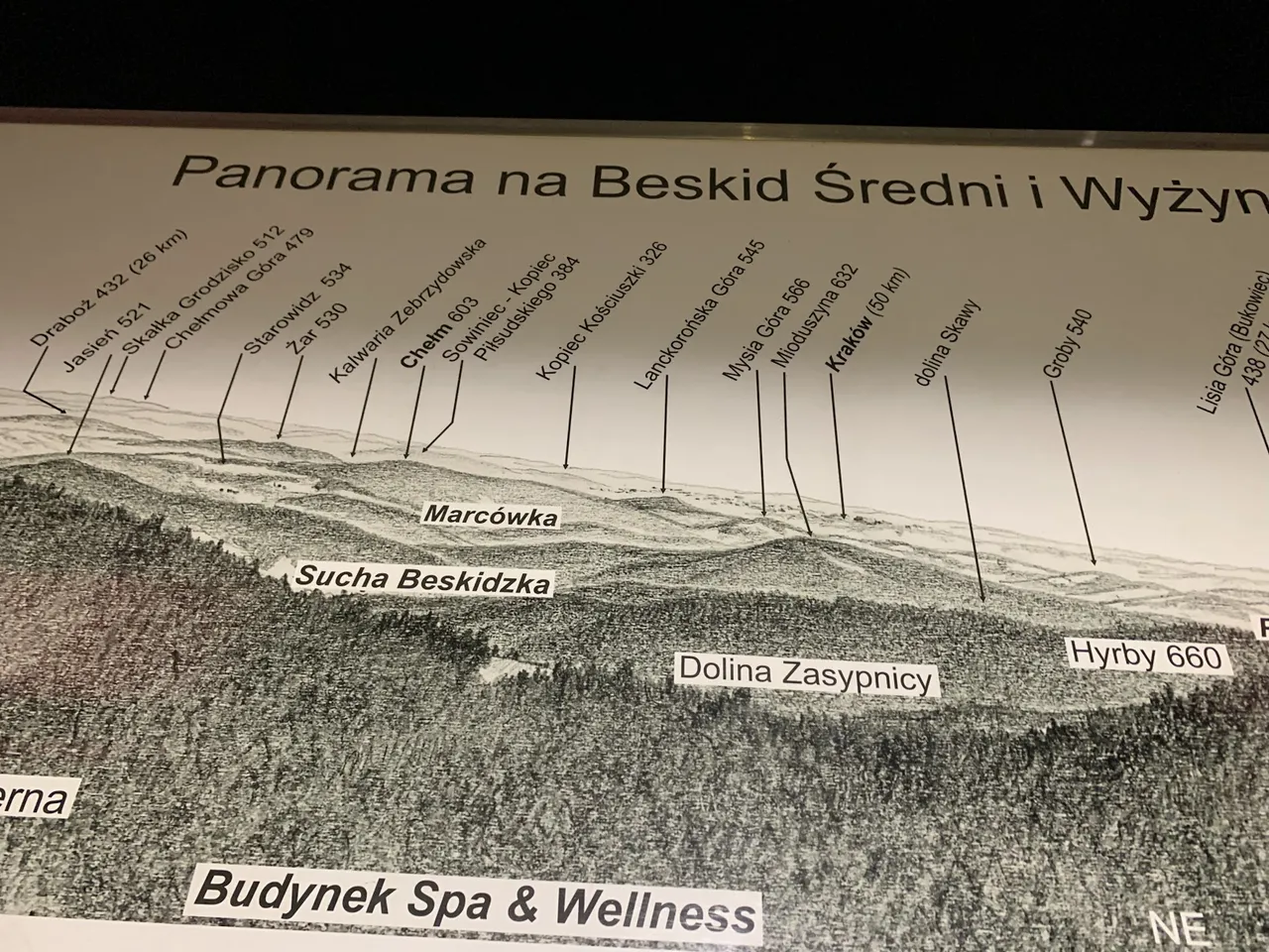 Widok z Surzynówki na Beskid Makowski