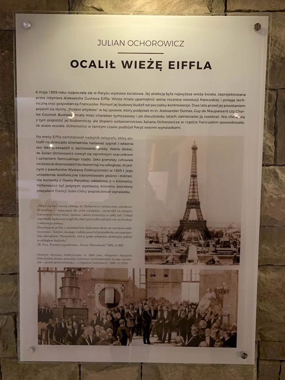 Julian Ochorowicz - ocalił wieżę Eiffla.