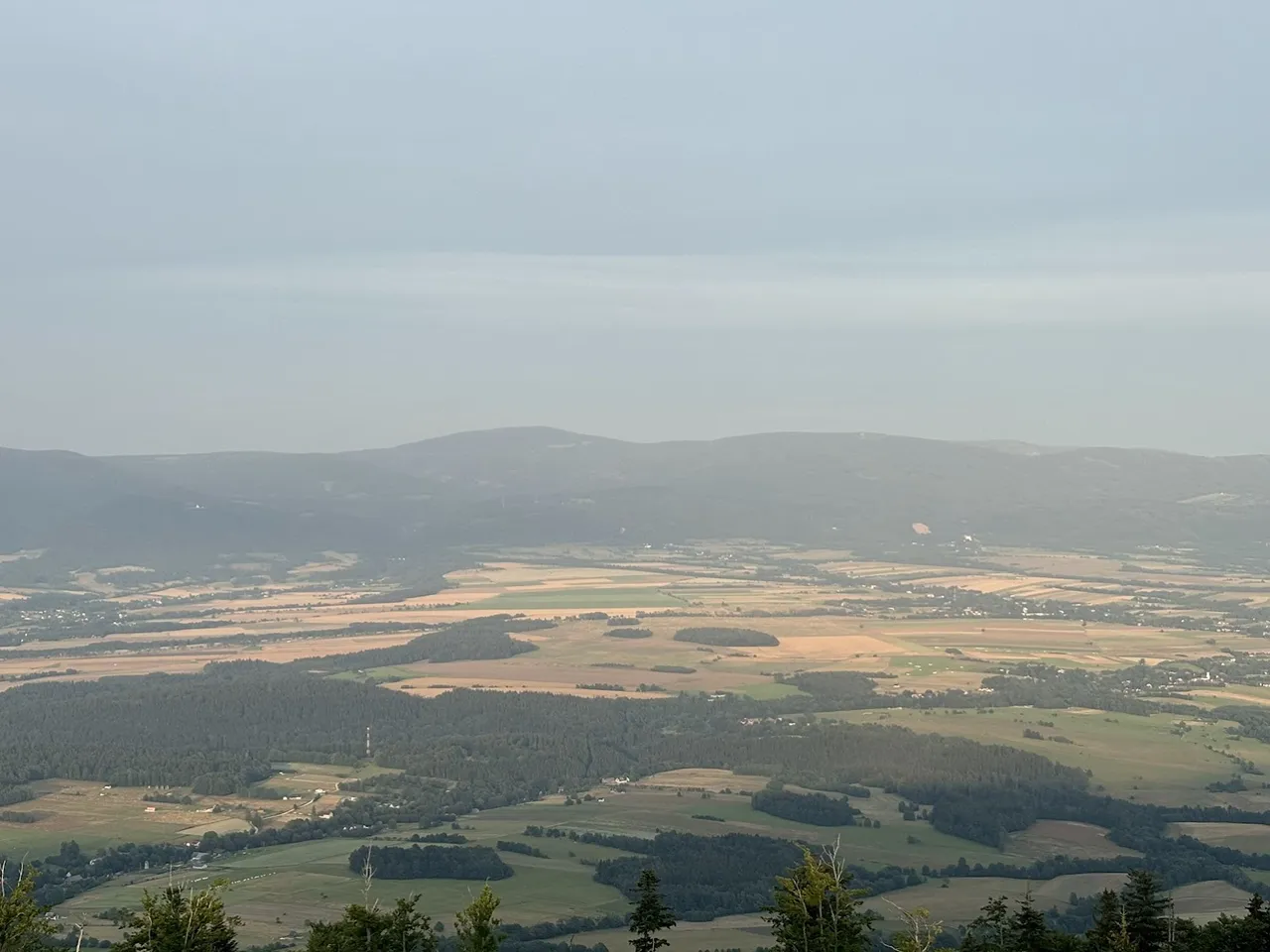 Najwyższy szczyt na linii horyzontu to Śnieżnik