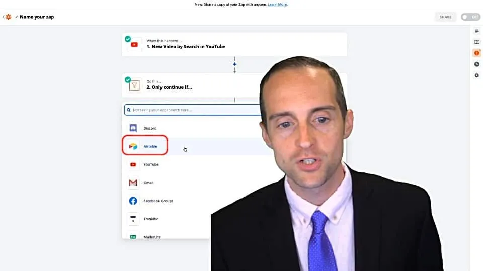 Create a Zap Adding New YouTube Videos to Airtable — Zapier Apps and Filter Tutorial!