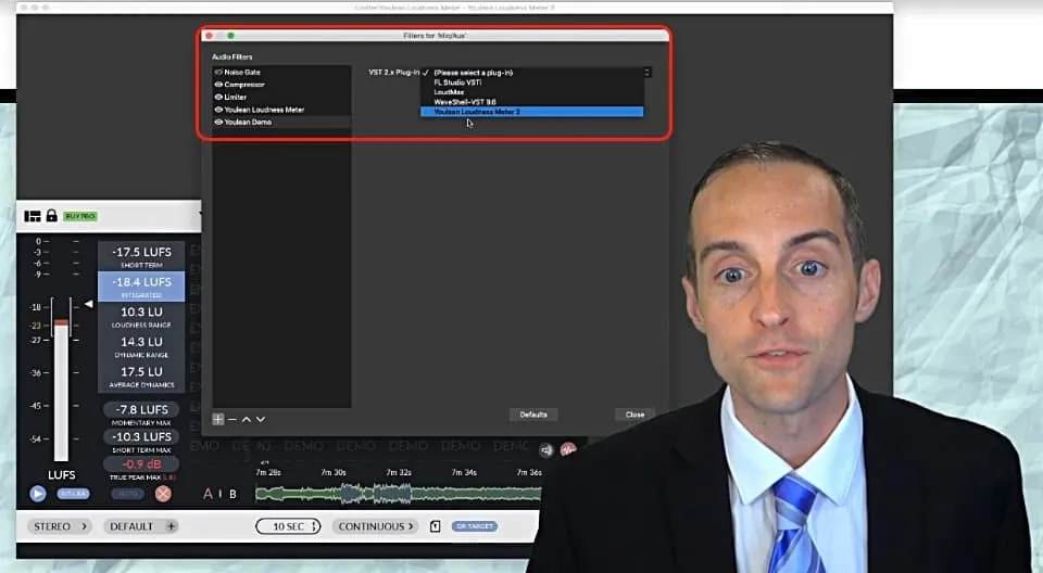 Set OBS Volume Perfectly with Youlean Loudness Meter!