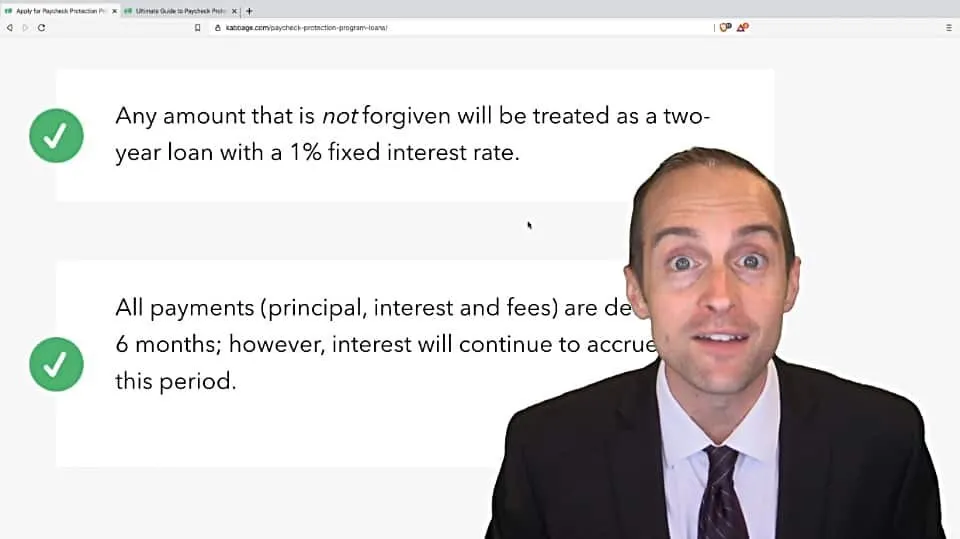 SBA Paycheck Protection Program Loan FAQ and Application Process with Kabbage — 2020 Stimulus Bill!