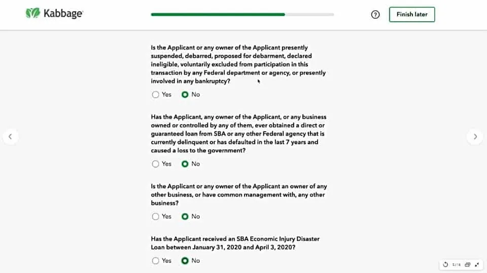 Kabbage application
