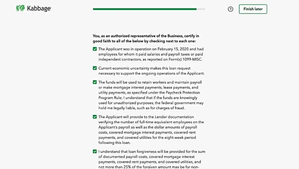 Kabbage application