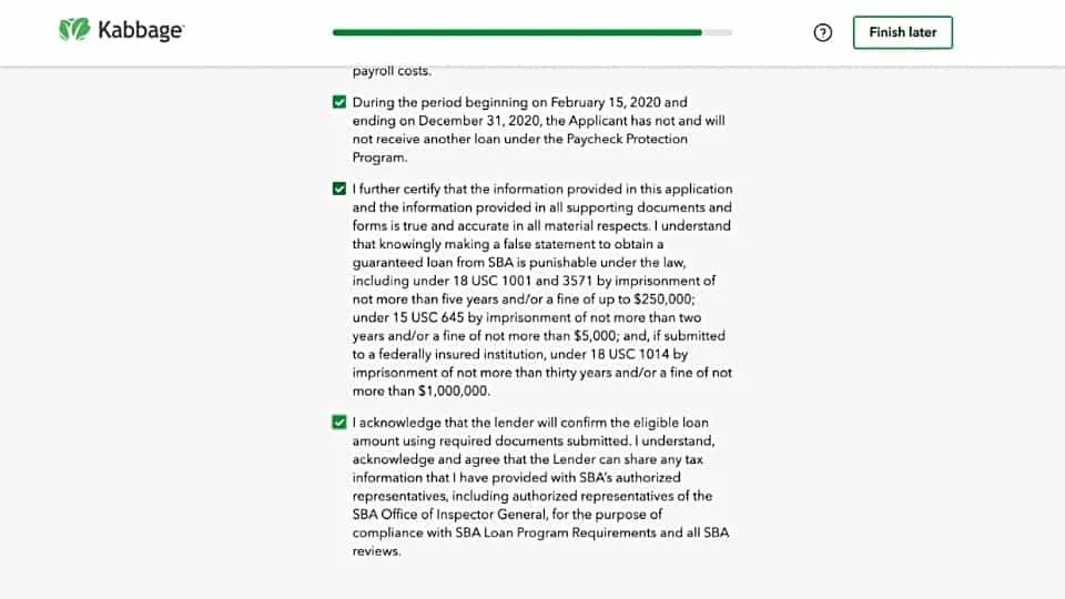 Kabbage application
