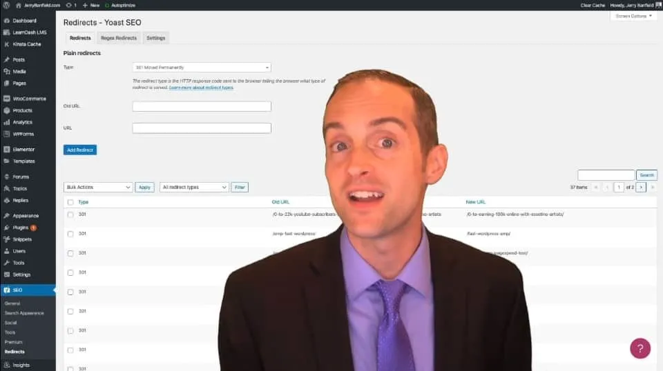 WordPress redirects
