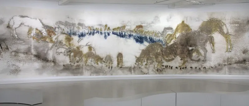 White Tone, Cai Guo Qiang (poudre à canon sur papier)