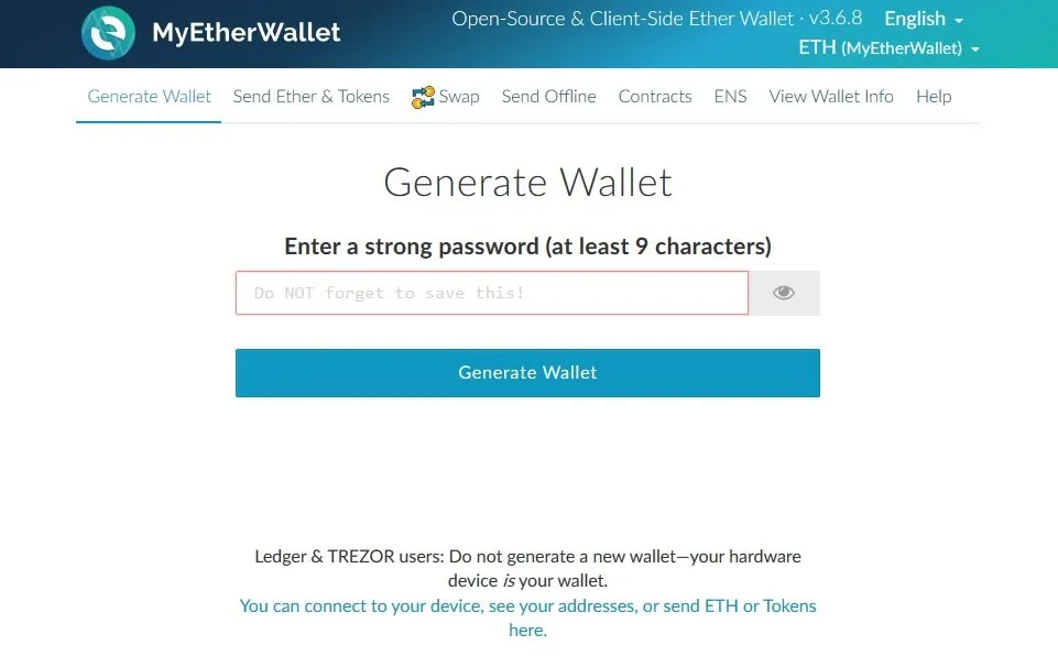 Create an Ethereum Wallet (Free)