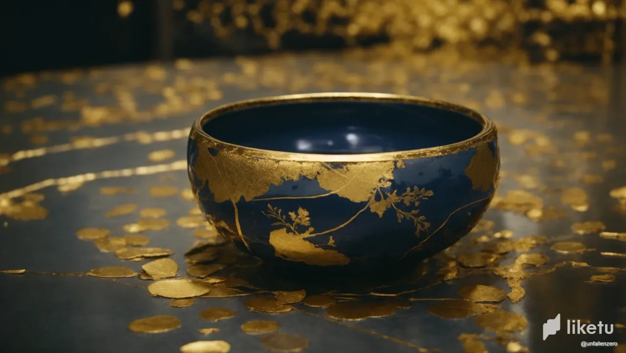 clsxe4oa90008qxszedka5l8r_PhotoReal_kintsugi_world_0.webp